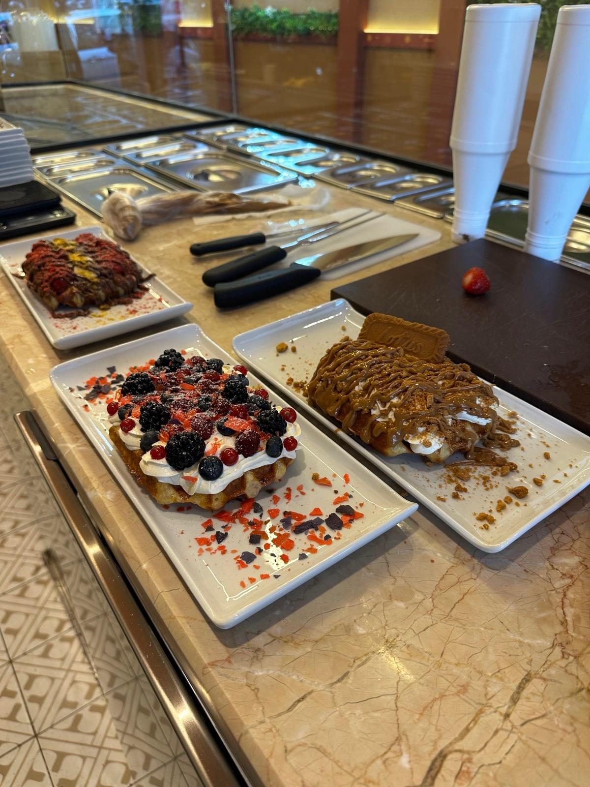 Çikolata muzlu waffle